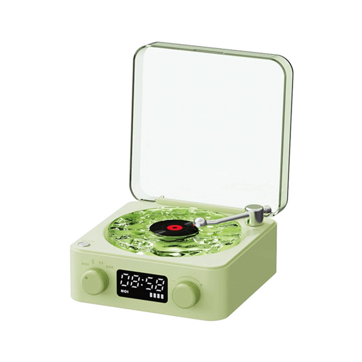 Lisslune | Wireless Vinyl Record Player | Retro Design with Customizable Ambient Lighting for Home Entertainment