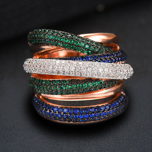 Lisslune | Monaco Design Luxury Statement Stackable Ring For Women