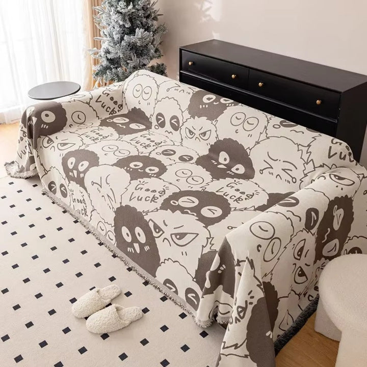 Lisslune | Gremlin Cartoon Chenille Sofa Cover