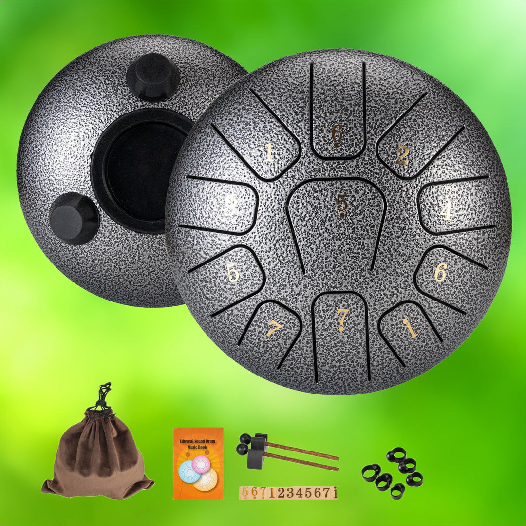 Lisslune | Steel Tongue Drum - 6 Inch with 11 Notes