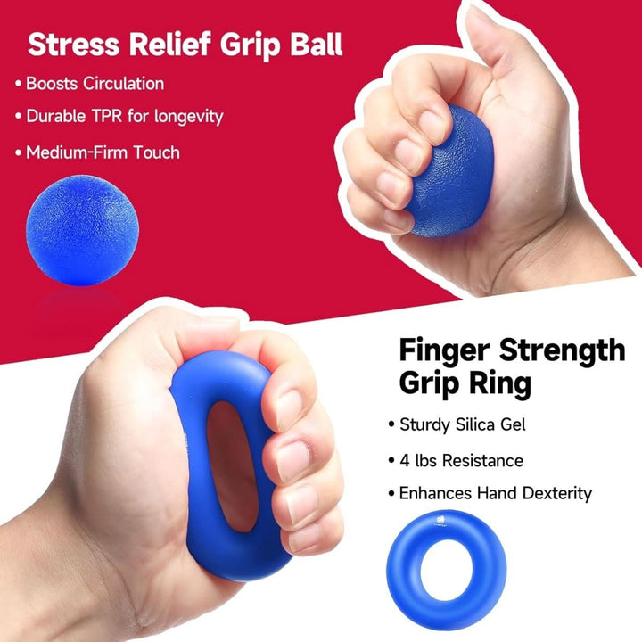 Lisslune | Gripmaster – Adjustable Hand Strengthener Set for Grip Strength & Forearm Training
