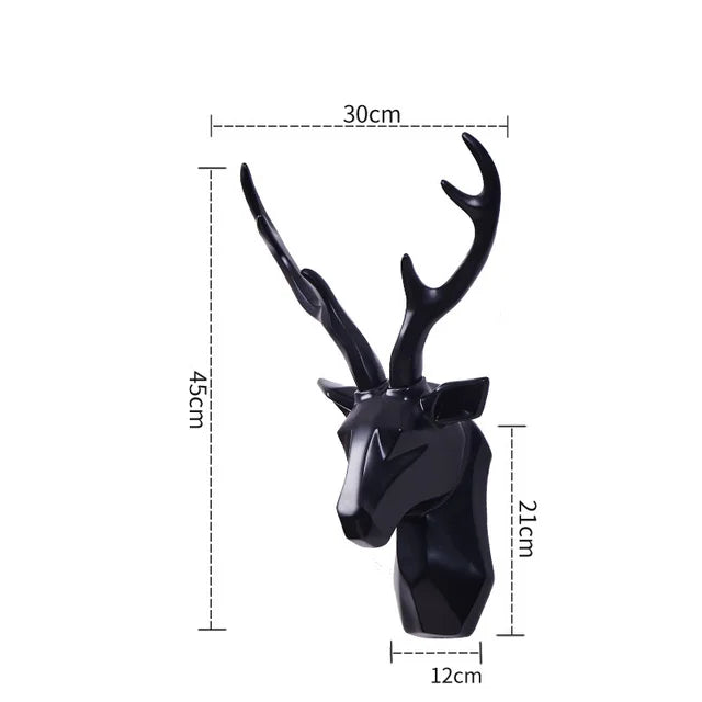 Lisslune | Magnificent | 3D-Deer Head Wall Decoration