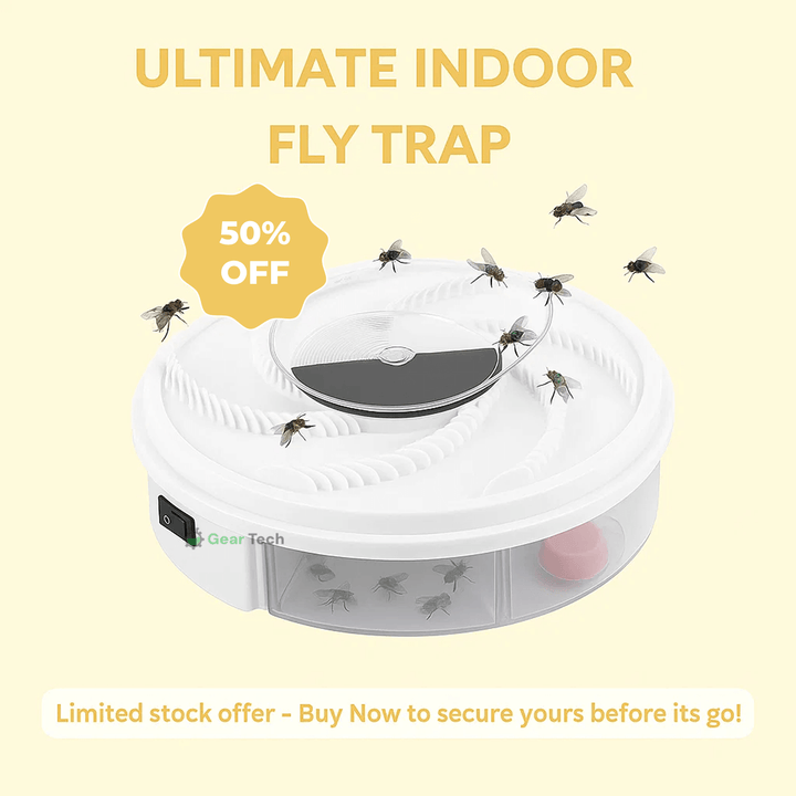 Lisslune | USB Silent Fly Trap | Eco-Friendly, Non-Toxic & Effective for Home and Outdoor Use