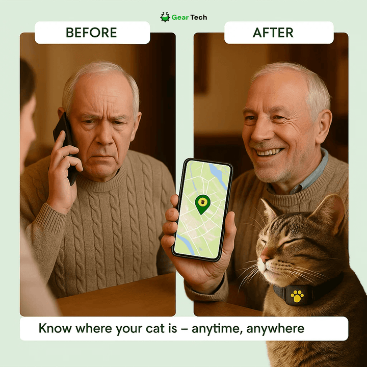 Lisslune | #1 Find  GPS Cat Tracker with Real-Time Location, Waterproof Design, and Activity Monitoring for Pet Safety and Tracking