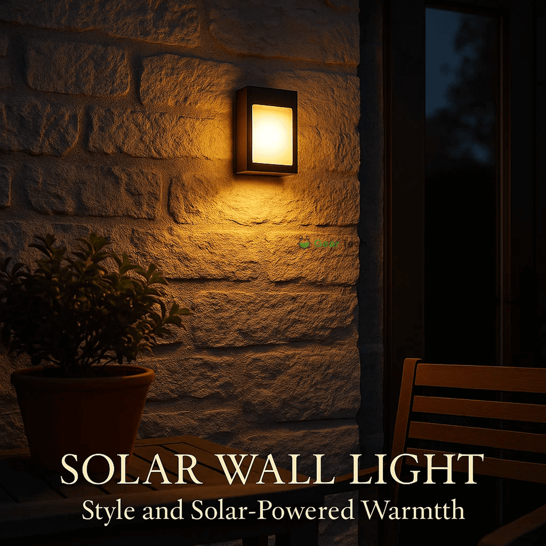 Lisslune | Wireless LED Solar Wall Lights - Outdoor Garden Lighting for Pathways & Patios, Energy-Efficient & Weather-Resistant