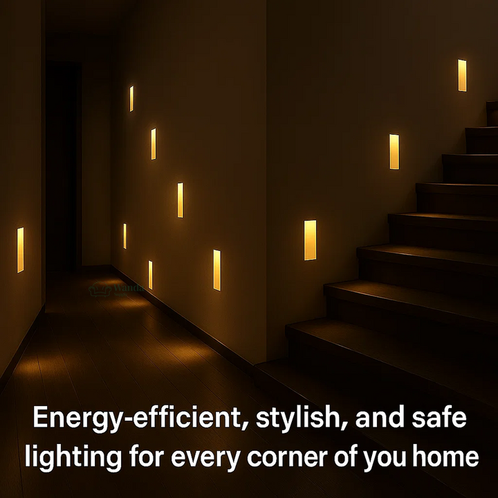 Lisslune | LED Recessed Wall Sconces | Motion Sensor. Energy-Efficient & Ideal for Hallways. Living Rooms. and Bedrooms