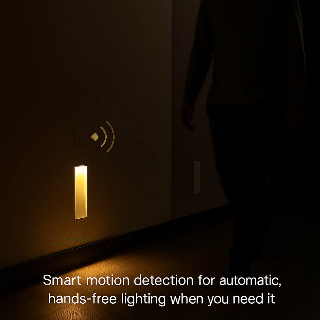 Lisslune | LED Recessed Wall Sconces | Motion Sensor. Energy-Efficient & Ideal for Hallways. Living Rooms. and Bedrooms
