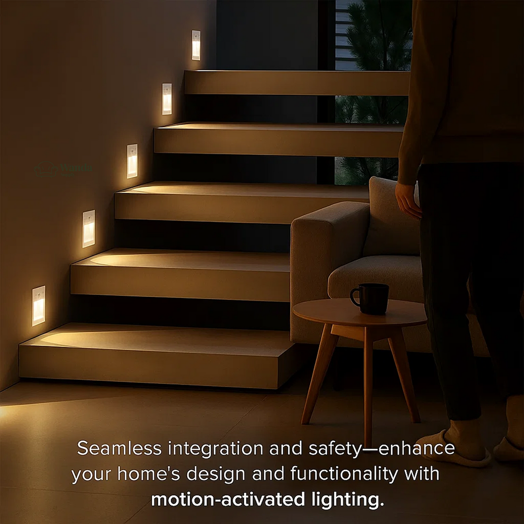 Lisslune | LED Recessed Wall Sconces | Motion Sensor. Energy-Efficient & Ideal for Hallways. Living Rooms. and Bedrooms
