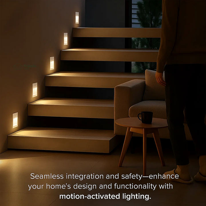 Lisslune | LED Recessed Wall Sconces | Motion Sensor. Energy-Efficient & Ideal for Hallways. Living Rooms. and Bedrooms