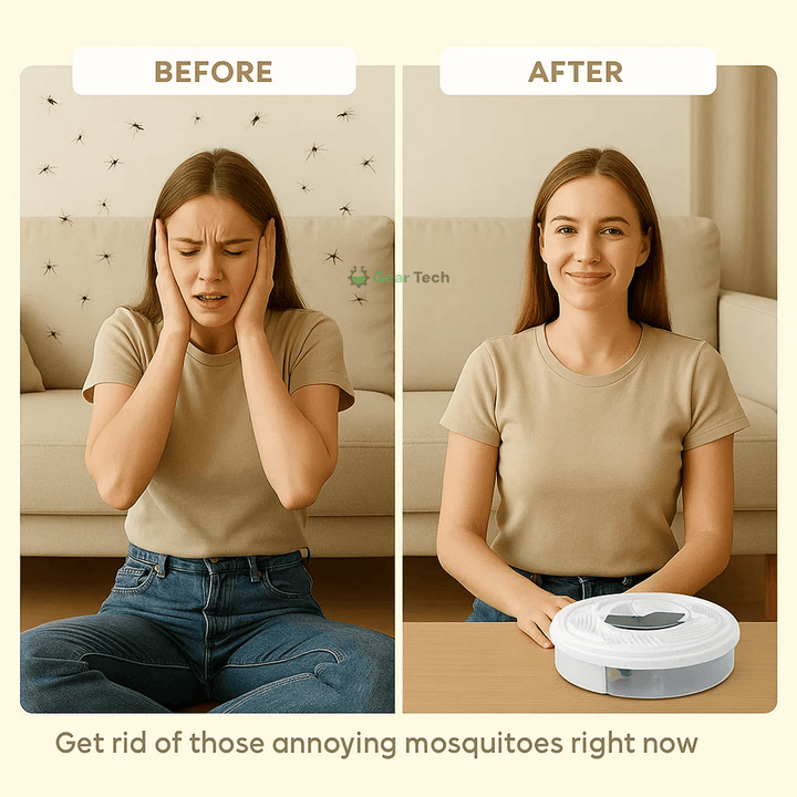 Lisslune | USB Silent Fly Trap | Eco-Friendly, Non-Toxic & Effective for Home and Outdoor Use