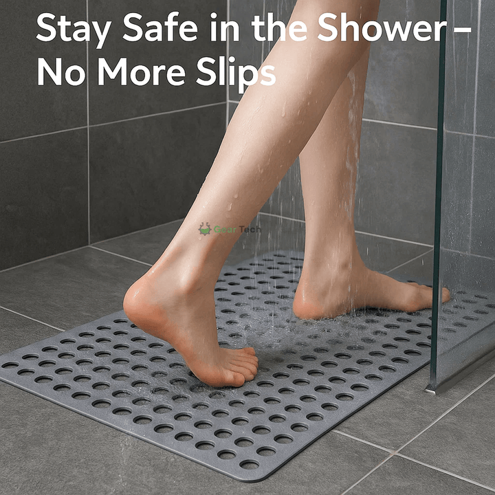 Lisslune | Antislip Shower Mat | Hygienic, Mold Resistant & Comfortable for Safe Bathroom Use