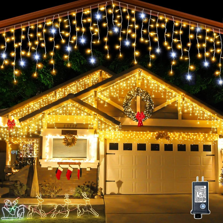 Lisslune | Luminova Christmas Curtain Lighting – LED Garland for Indoor and Outdoor 4m