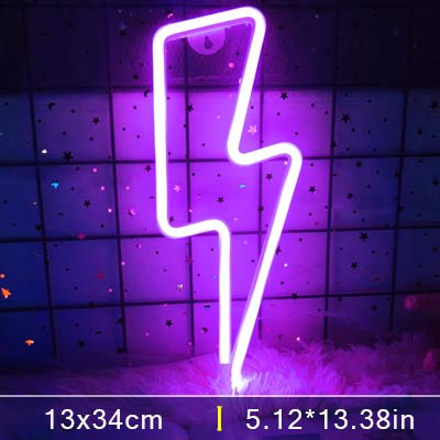 Lisslune | Led Lightning Neon Sign Wall Decor