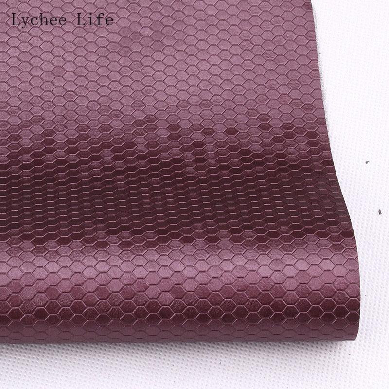 Lisslune | Transform your sewing projects with luxurious honeycomb PVC leather fabric
