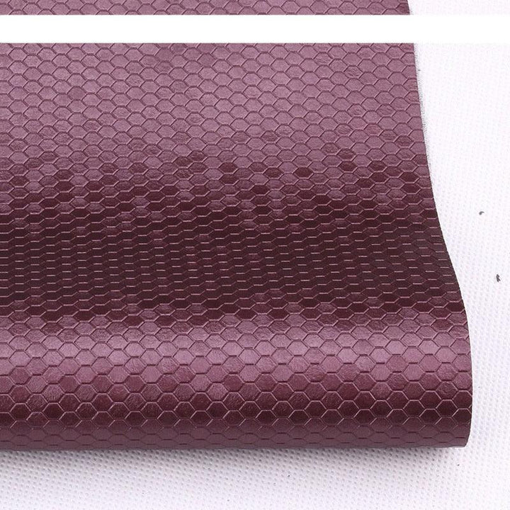 Lisslune | Honeycomb Embossed Synthetic Leather - Unleash Your Creative Potential with Luxury Texture