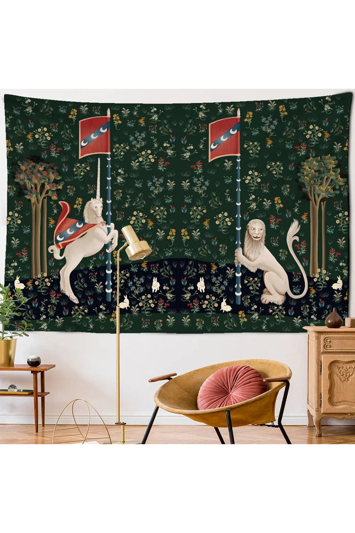 Lisslune | enchanted unicorn rug