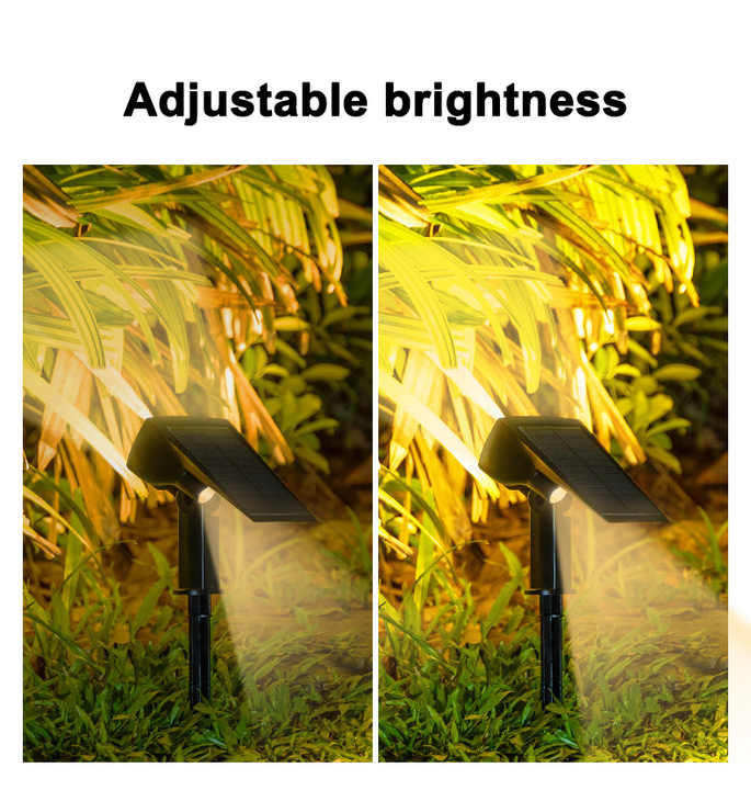 Lisslune | Solar LED Spotlight – Outdoor lighting with solar panel for garden and pathways