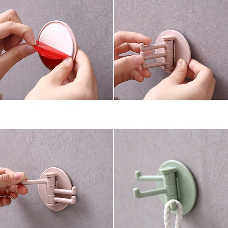 Lisslune | Rotating Sticky Wall Hook