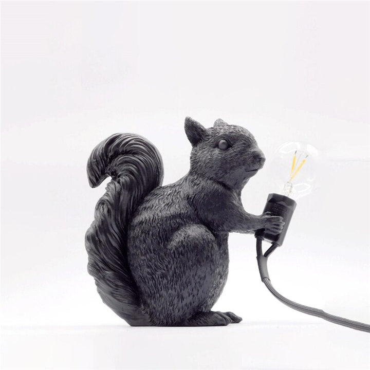 Lisslune | SquirrelBright Nordic Squirrel Table Lamp | Designer Decor | LED Mood Light | Perfect for Home