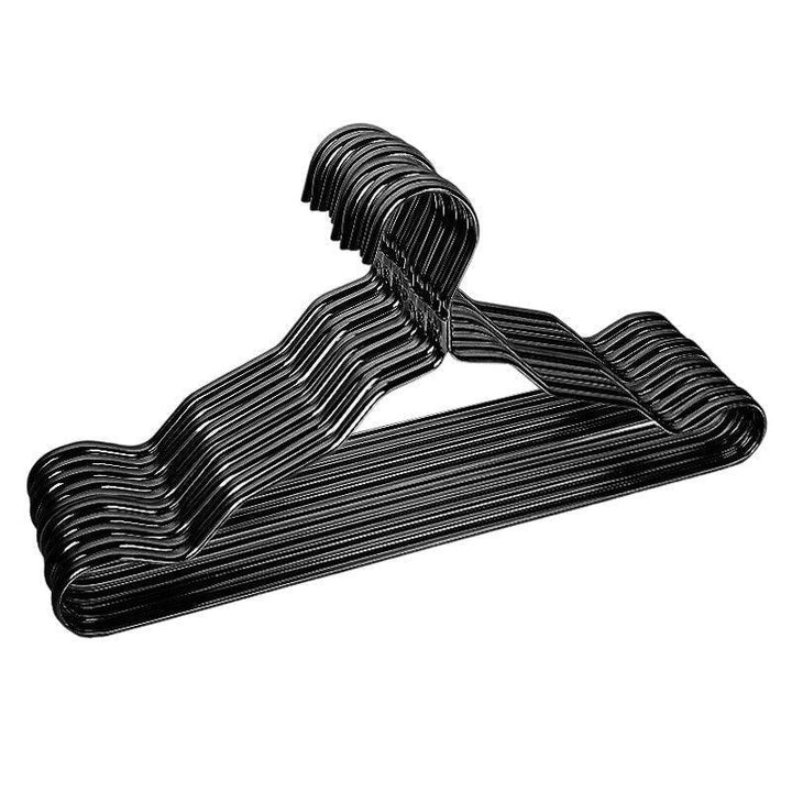Lisslune | Vibrant 10-Pack Aluminum Alloy Hangers with Non-Slip Grip for Stylish Closet Organization