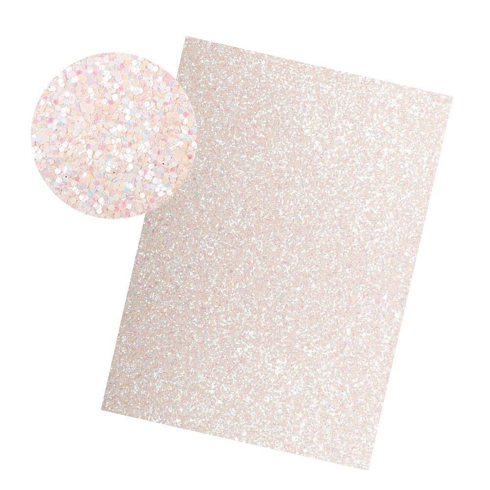 Lisslune | Iridescent Rainbow Glitter Synthetic Leather Leaves for Elegant DIY Masterpieces