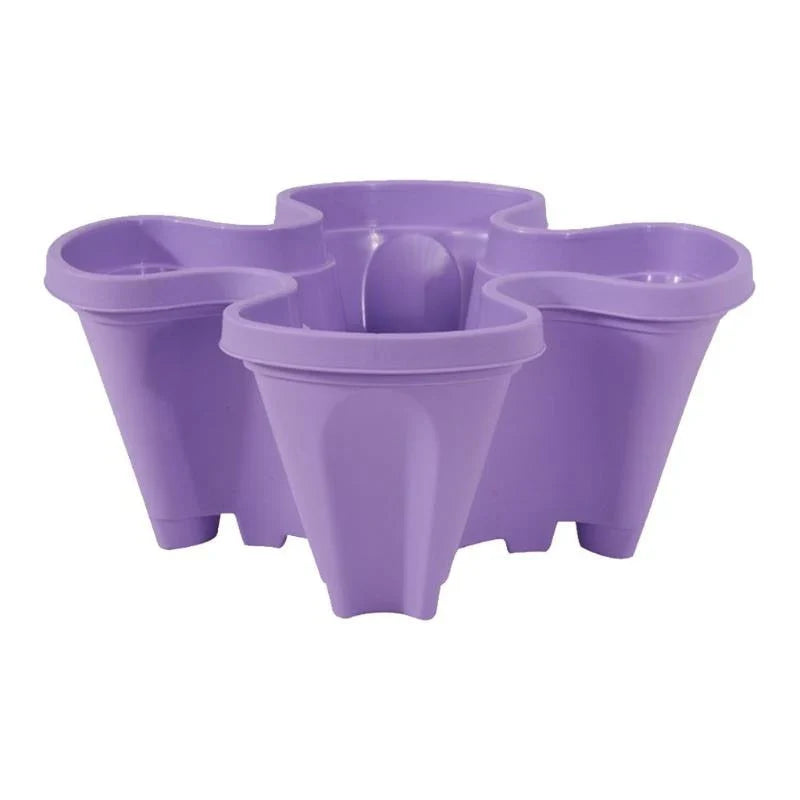 Lisslune | Space-saving stackable plant pots – Vertical planting system with wheels
