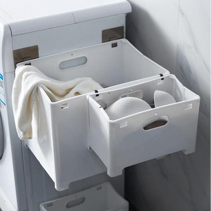 Lisslune | Stylish Wall Mounted Folding Laundry Basket: The Ultimate Space Saving Organizer