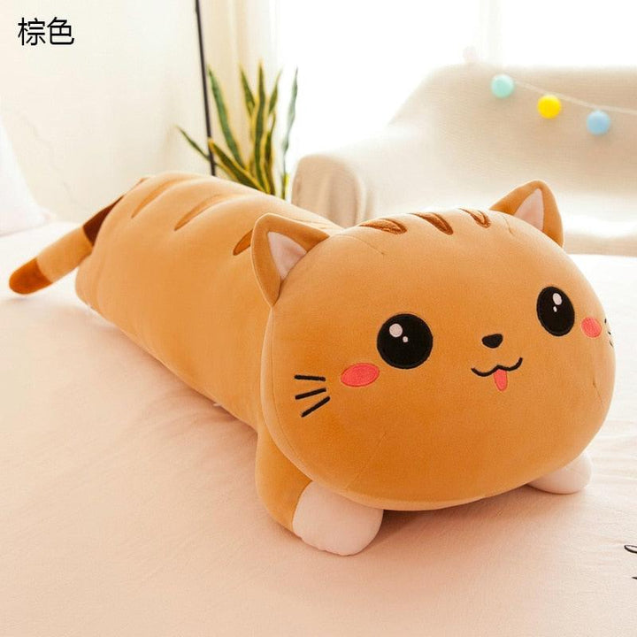 Lisslune | Shadowy Cartoon Cat Plush Body Pillow Series - Multiple Sizes for Cozy Comfort