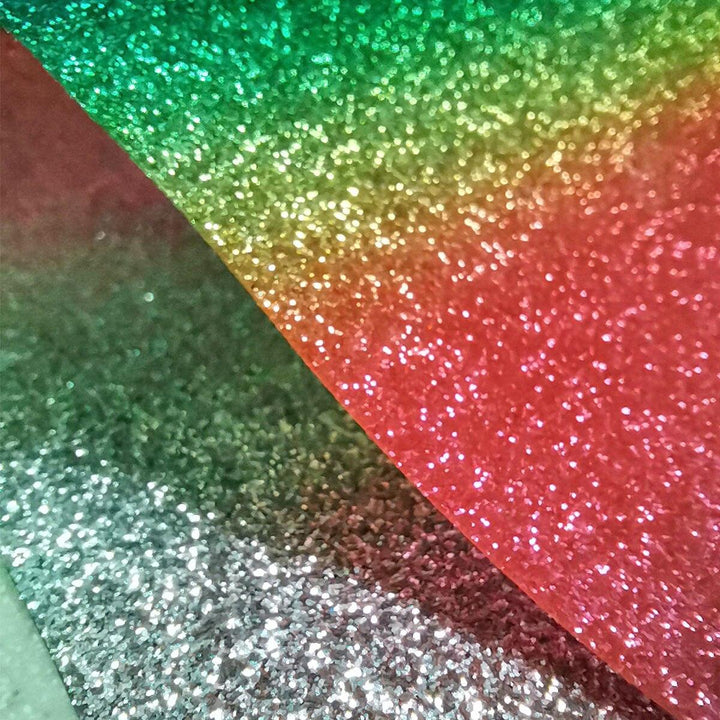 Lisslune | Radiant Iridescent Sparkle Glitter Fabric: High-Quality Material for Creative Masterpieces