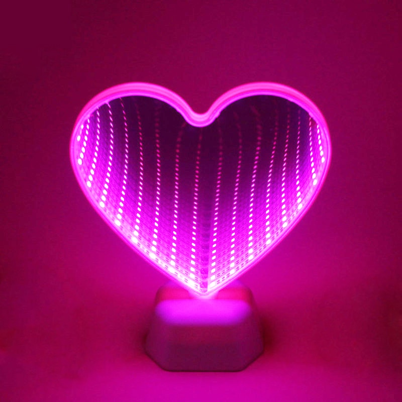 Lisslune | Heart Mirror LED Night Lamp