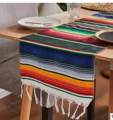 Lisslune | Boho Vibrant Mexican Serape Blanket