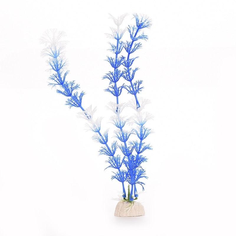 Lisslune | Vibrant Aquatic Plant Decoration Set with stable weighted base for thriving aquariums