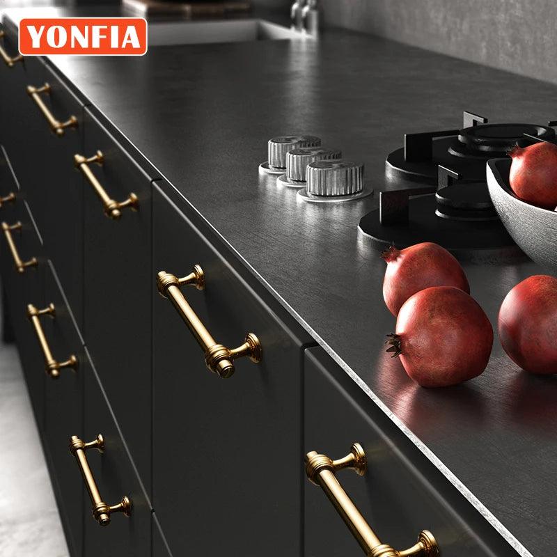 Lisslune | Elegant Rose Gold Furniture Handles - High-Quality PVD Finish