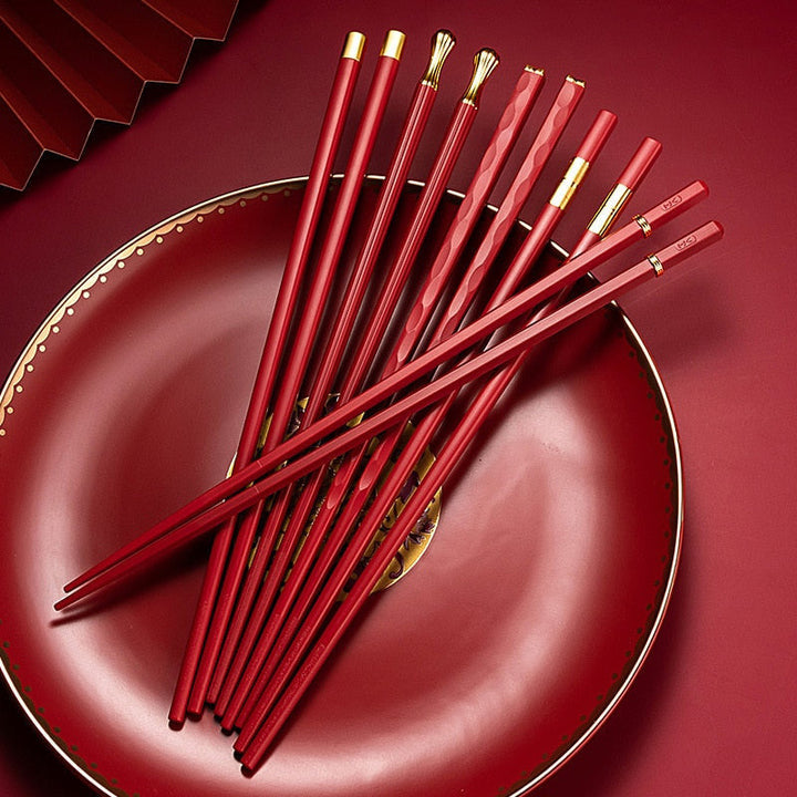 Lisslune | DineLux – Luxurious Chopstick Set with Refined Designs (5 Pairs)