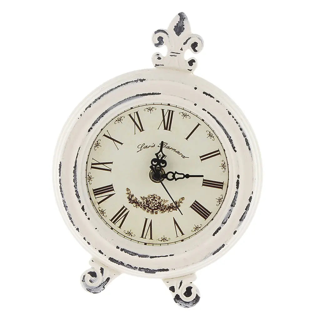Lisslune | Vintage Wooden Style Table Clock with Alarm