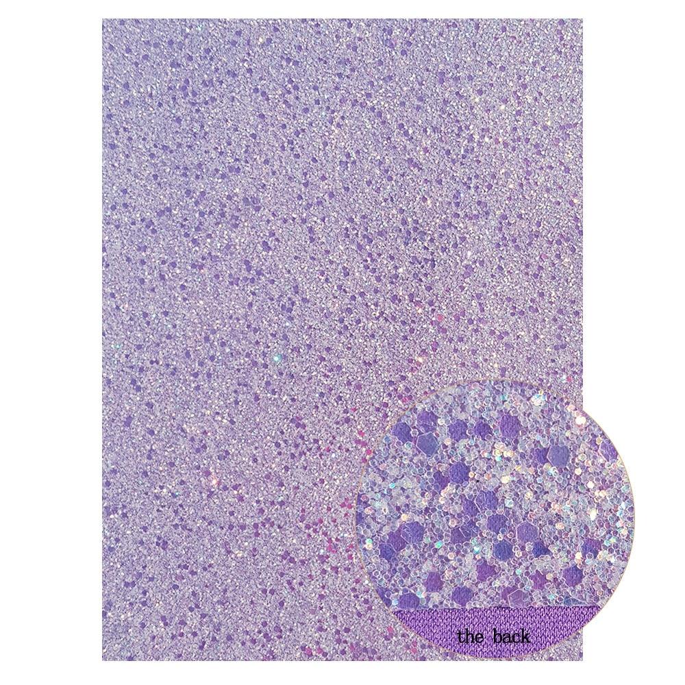Lisslune | Sparkling Violet Synthetic Leather Fabric - A Must-Have for Sparkling DIY Projects