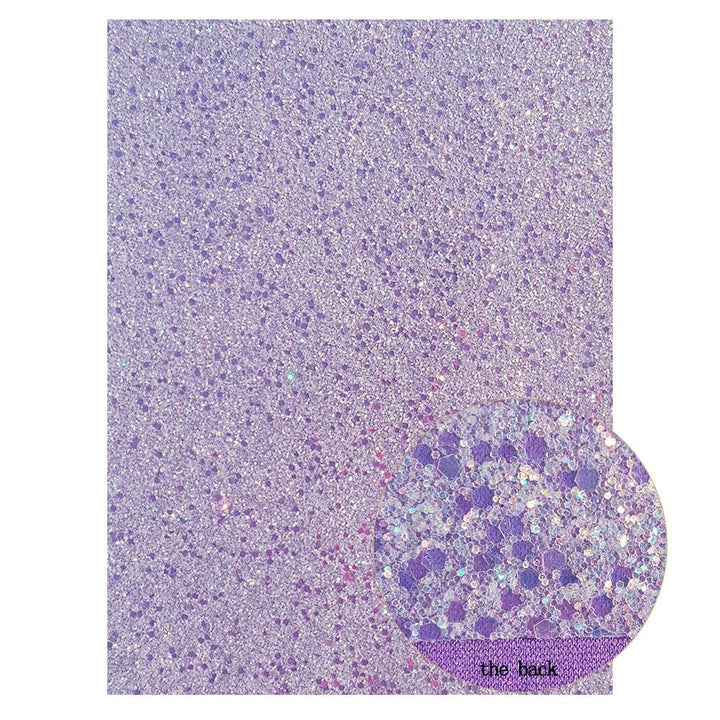 Lisslune | Sparkling Violet Synthetic Leather Fabric - A Must-Have for Sparkling DIY Projects