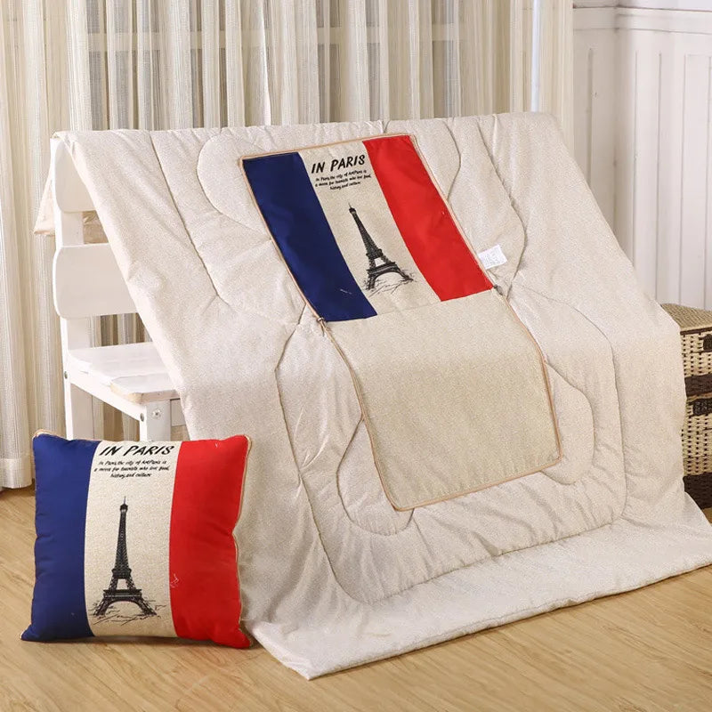 Lisslune | Cozy Convertible Pillow Quilt Combo Blanket