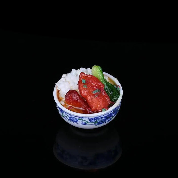 Lisslune | Enchanting Mini Chinese Cuisine Bowl Playset - Cute Decorative Items for Children and Home