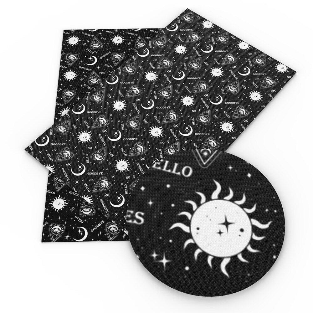 Lisslune | Elegant Monochrome Synthetic Leather Craft Sheet for Creative DIY Endeavors