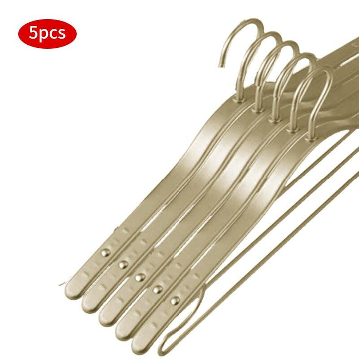 Lisslune | Stylish eco-friendly aluminum alloy non-slip hangers - 5-pack for premium dress management