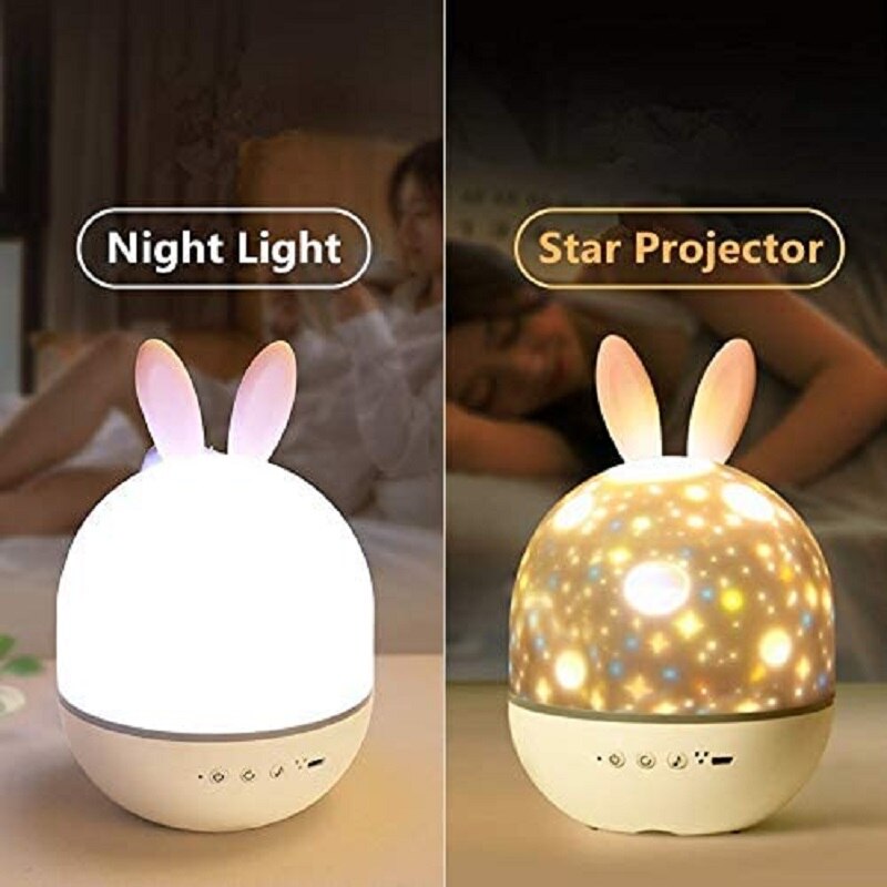 Lisslune | LED Universe Stars Bunny Projector Night Light
