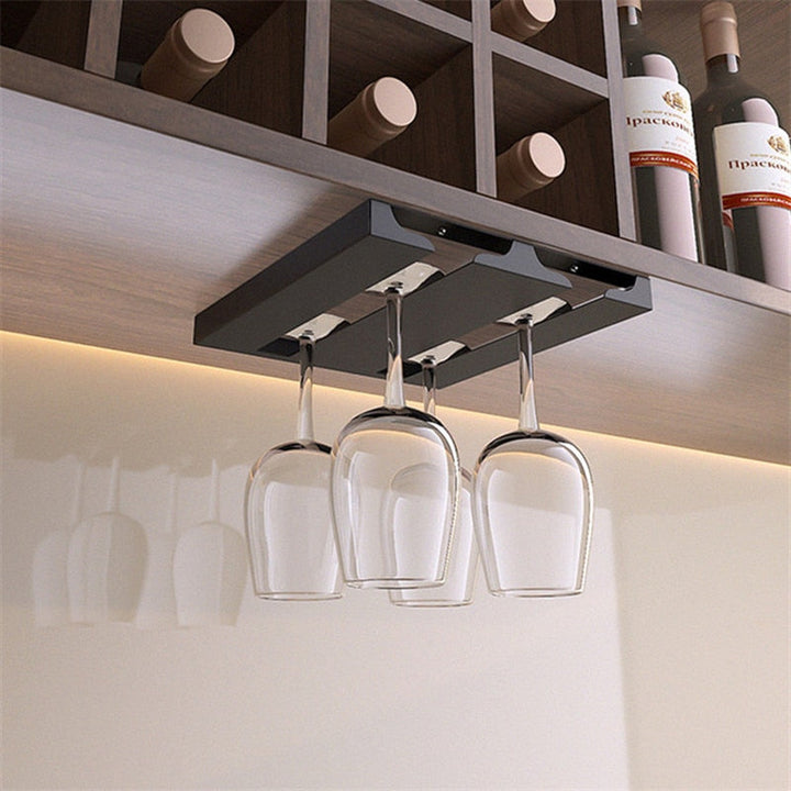 Lisslune | Under Cabinet Glass Organizer Rack