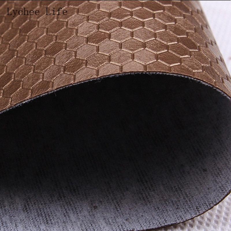 Lisslune | Transform your sewing projects with luxurious honeycomb PVC leather fabric