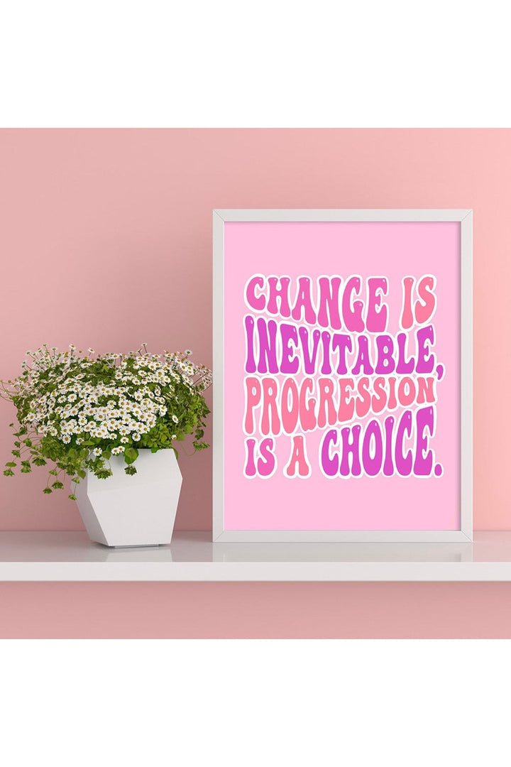 Lisslune | Pink Abstract Canvas Poster