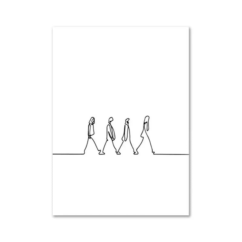 Lisslune | Line Canvas Poster