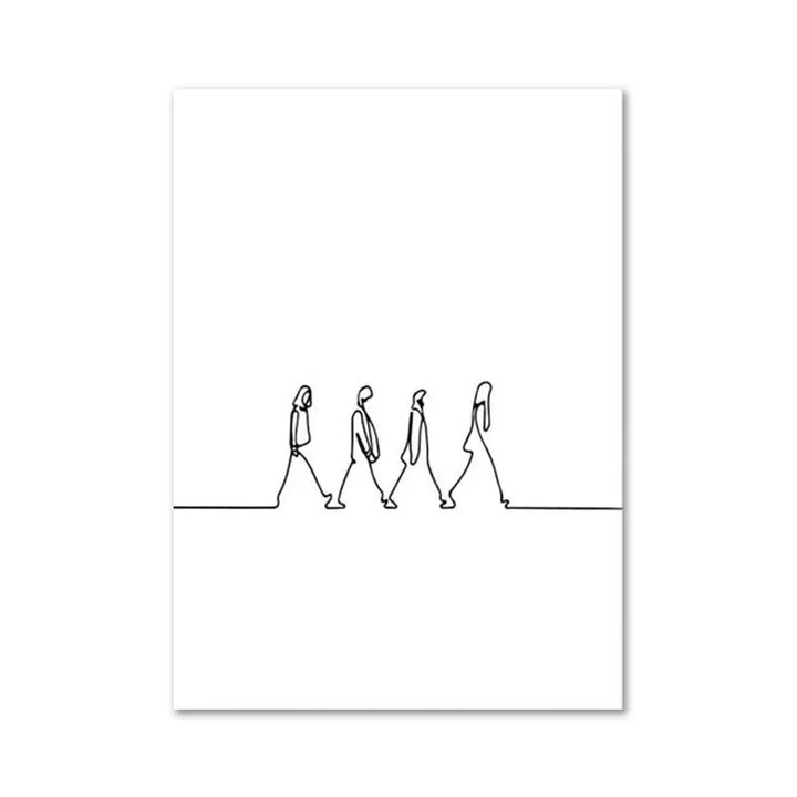 Lisslune | Line Canvas Poster