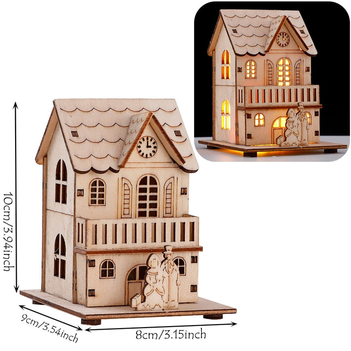 Lisslune | DIY Wooden Hanging House Decor Glowing Lamp