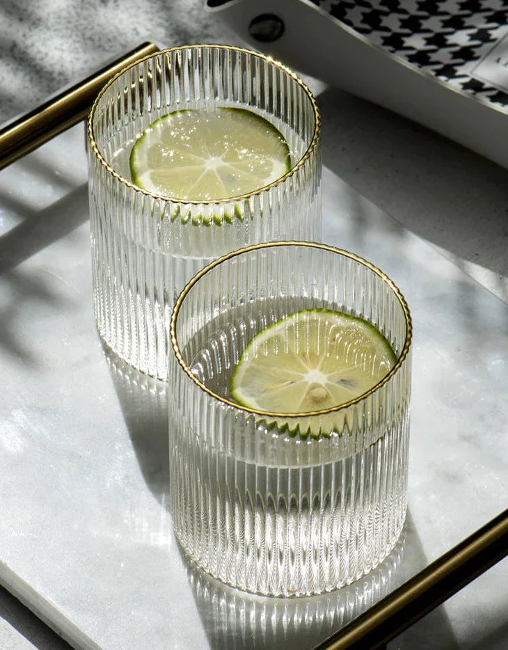 Lisslune | Salute Ripple Texture Cocktail Glass