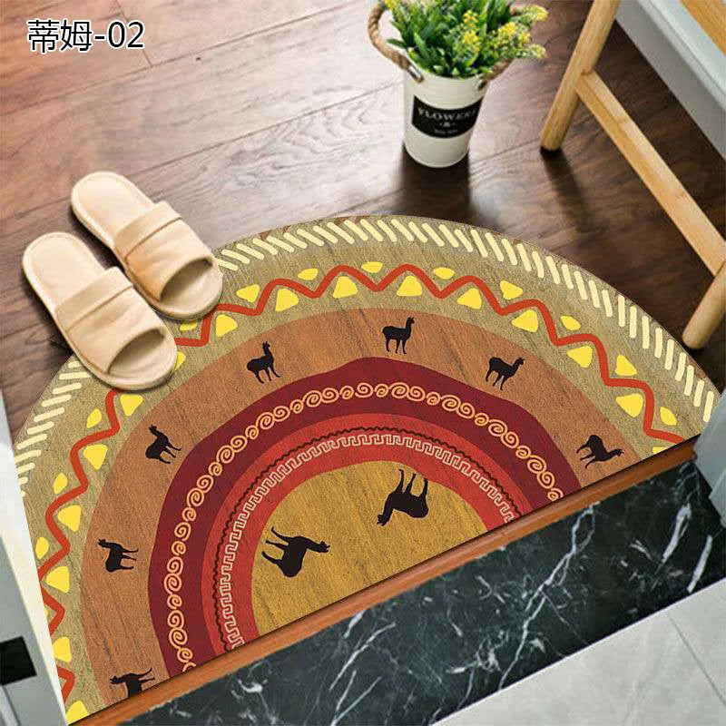 Lisslune | Bohemian non-slip semicircular doormat
